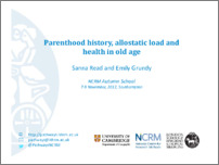 [thumbnail of Parenthood history, allostatic load and health in old age]