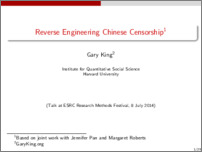 [thumbnail of Gary_King_Reverse_Engineering_Chinese_Censorship_ESRC.pdf]