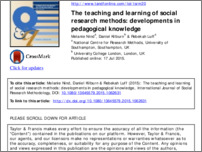[thumbnail of Editorial_IJSRM_Teaching & Learning of social research methods.pdf]