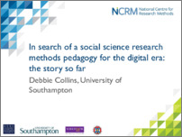 [thumbnail of __filestore.soton.ac.uk_users_man_mydocuments_NCRM_2014-15 Pedagogy WP5_Outputs_Presentations_BERA 2016_In search of a social science research methods pedagogy for the digital era_Slides.pdf]
