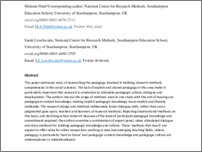 [thumbnail of __filestore.soton.ac.uk_users_man_mydocuments_NCRM_2014-15 Pedagogy WP5_Outputs_Papers_IJRME Methods_Revision submitted_Methods that teach_accepted version.pdf]