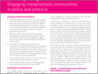 [thumbnail of 3. Practice Policy Briefing Participatory Action Research Engaging marginalised communities in policy and practice.pdf]