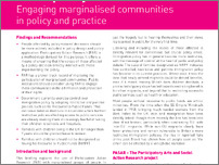 [thumbnail of 3. Practice Policy Briefing Participatory Action Research Engaging marginalised communities in policy and practice.pdf]