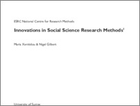 [thumbnail of Innovations in Social Science Research Methods Report]